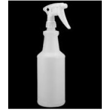 Plain Spray Bottle Plastic & trigger  - 24 oz.